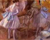 埃德加 德加 : Two Dancers in Their Dressing Room